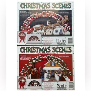 Vintage Napier Wood Cut Out Christmas Scenes